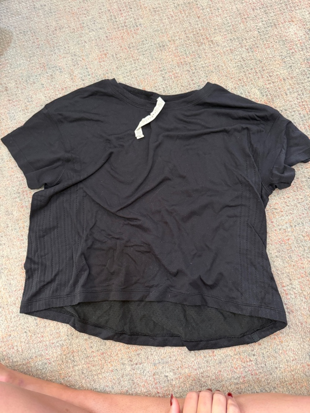 lululemon athletica Black Short Sleeve Athletic Tee
